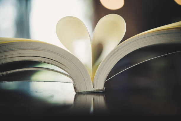 istock Curled paper heart shape with blurred bokeh of cafe. 927727578