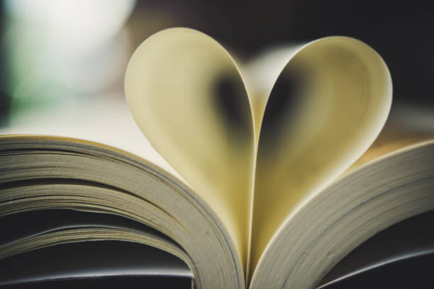 istock Curled paper heart shape with blurred bokeh of cafe. 927733784