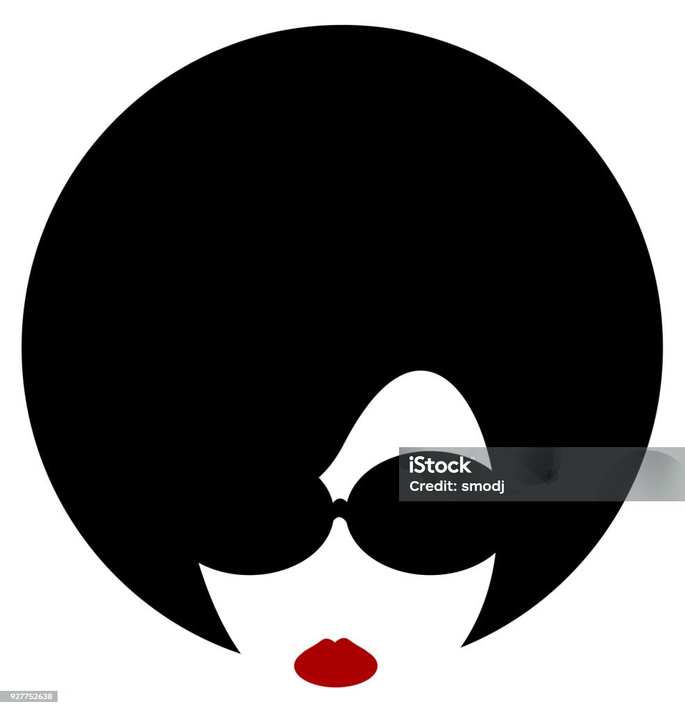 woman afro woman with afro and sunglasses One Woman Only stock vector