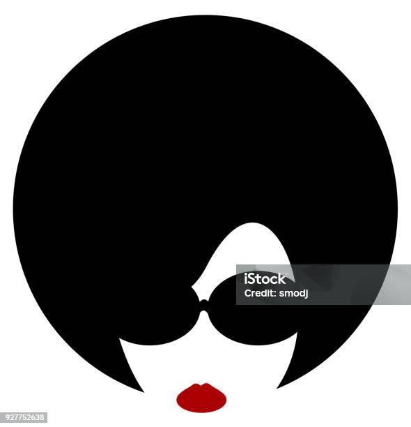 Woman Afro Stock Illustration - Download Image Now - One Woman Only, Women, Cool Attitude