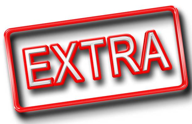 istock Stock Illustration - Text: Extra, 3D Illustration, Isolated Against the White Background. 927759926