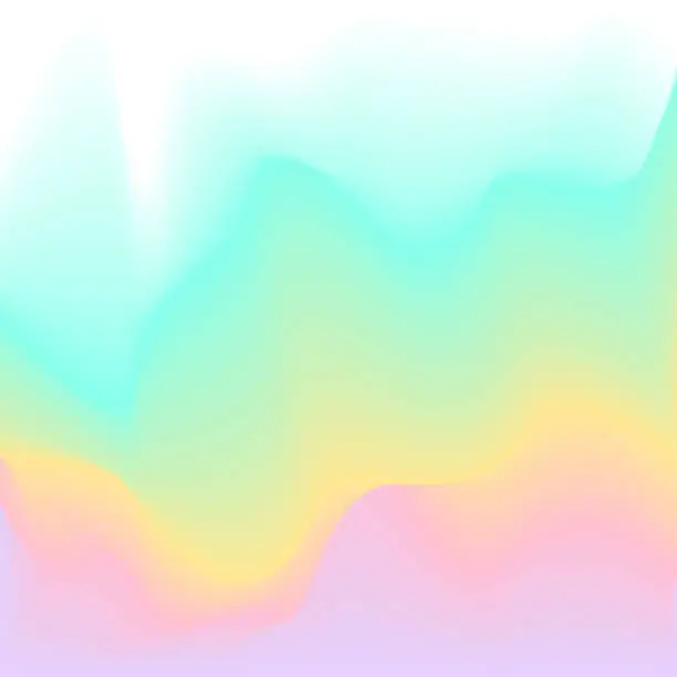Vector illustration of spring summer blurred  soft pastel color palette smooth gradient  flow texture background