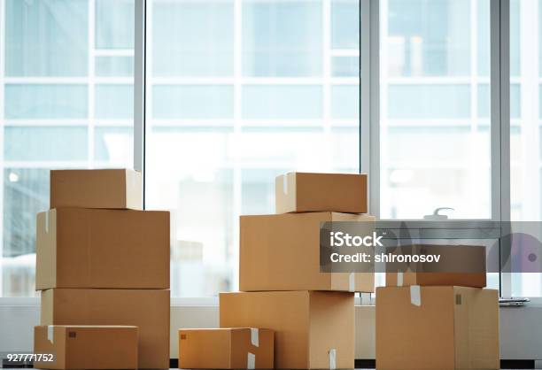 Packed Boxes Stock Photo - Download Image Now - Office, Box - Container, Relocation