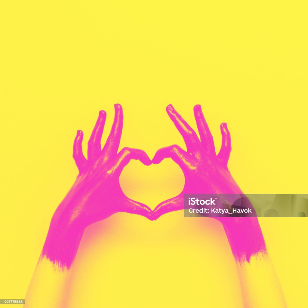 Hands In Black Paint Send Heart Stock Photo - Download Image Now - Pop Art,  Heart Shape, Love - Emotion - iStock