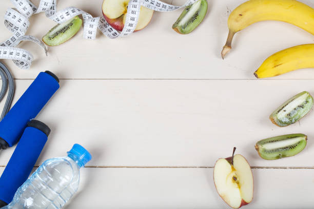 istock Fitness and diet plan background. 927776058