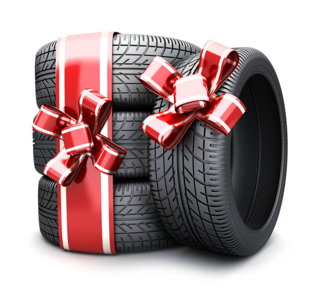 istock Gift tires and ribbon red 927780534