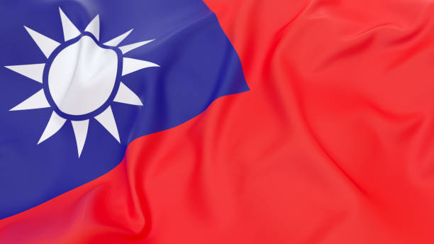 flaga tajwanu - flag china chinese flag majestic zdjęcia i obrazy z banku zdjęć