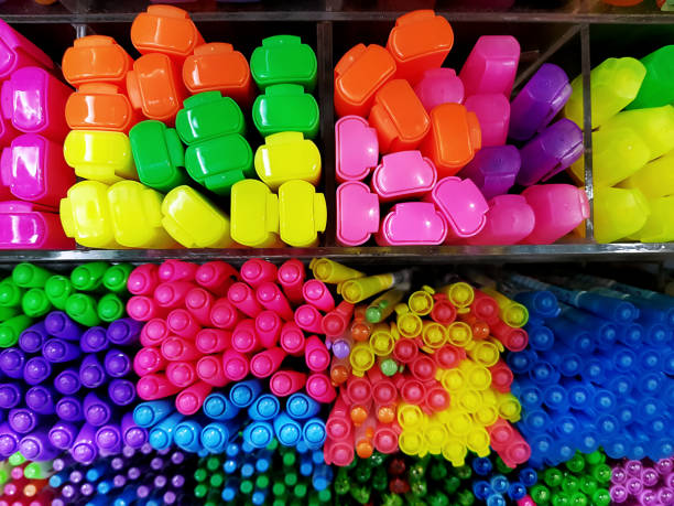 istock Vivid Colorful Pens and Markers Viewed from Caps 927788858