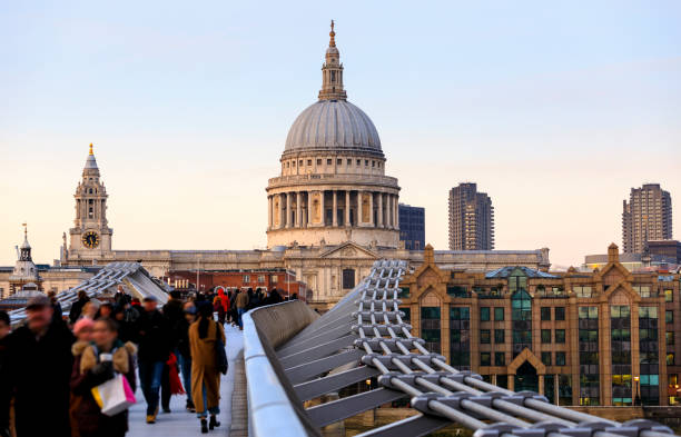 istock St Pauls Millennium Bridge London 927789070