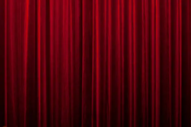 Photo of red curtain
