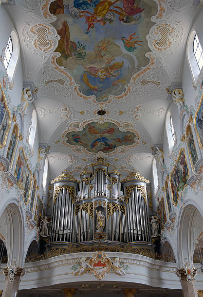 istock Pipe Organ in Church, Mariastein monastery, Basel, Switzerland 92779997