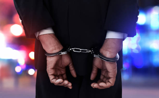 istock Businessman in handcuffs 927801468