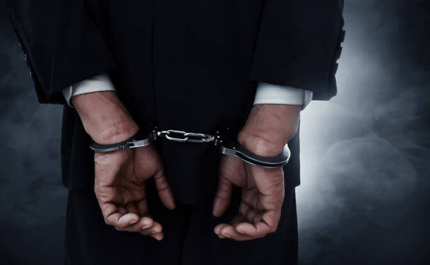 istock Businessman in handcuffs 927801906