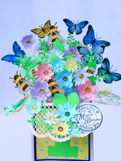 istock Birthday papercraft card 927809526