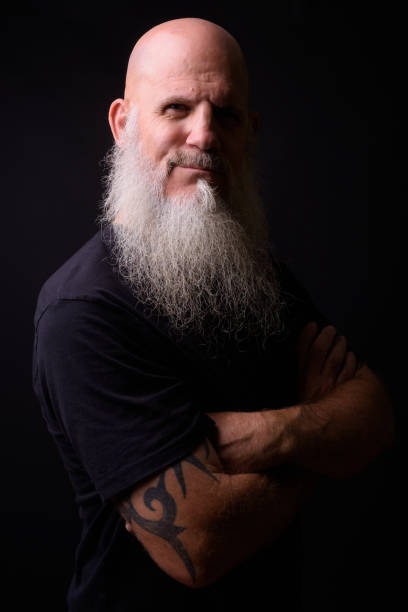 istock Portrait Of Bald Bearded Man 927810820