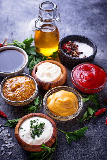 istock Set of different sauces and spices 927813186