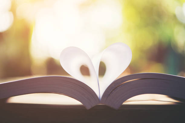 istock Heart book page , love concept 927817568