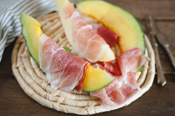 Ham and melon delicious appetizer - italian food