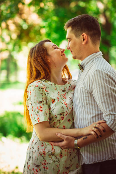 istock Beautiful couple on a natural background 927821490