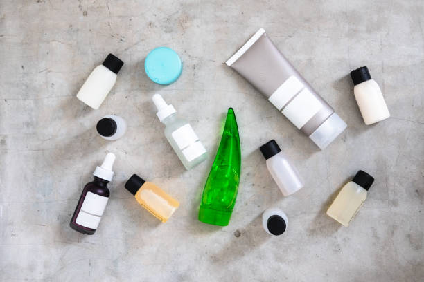 istock Beauty products minimlist flatlay 927848486