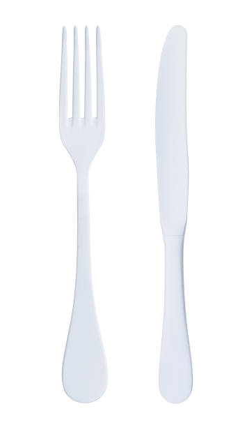 istock White metal knife and fork isolated 927848778