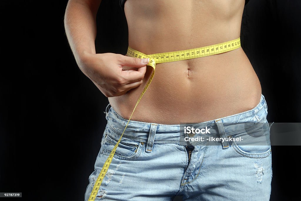 Vestibilità corpo con dieta - Foto stock royalty-free di Abbigliamento casual