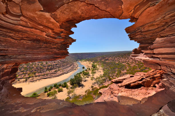 Australia, Kalbarri National Park, nature's window and Murchison river