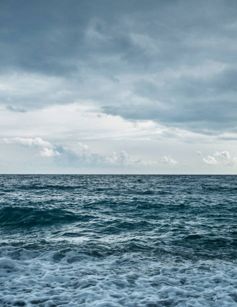 istock Seaview from beach on an overcast day 927885236
