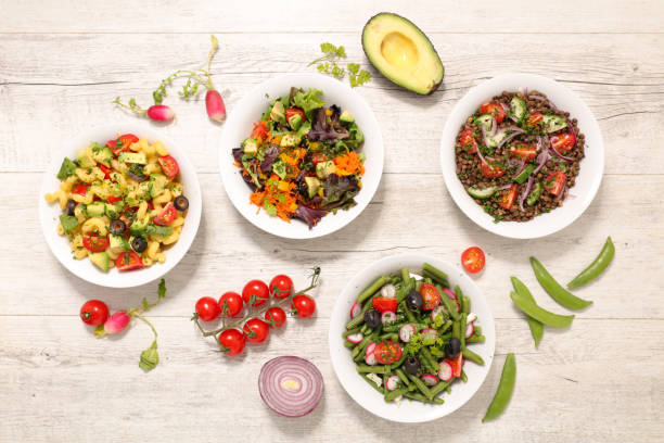 istock selection of vegetable salad bowl 927898438