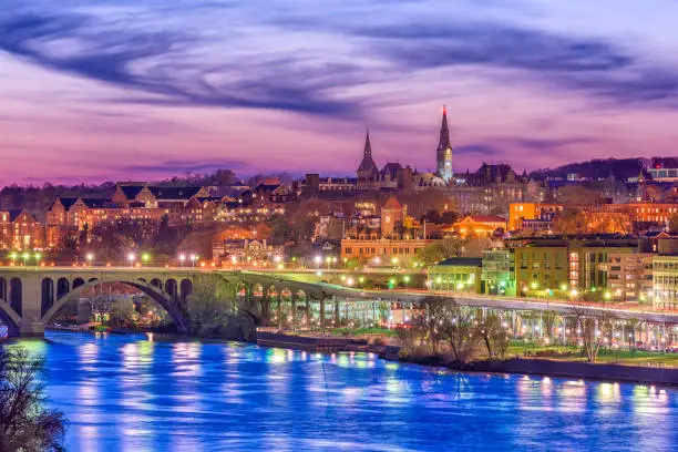 Photo of Georgetown, Washington DC, USA on the Potomac