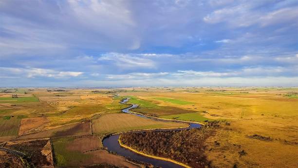 istock aerial view of the river 927907830