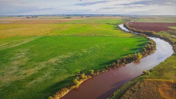 istock aerial view of the river 927907832