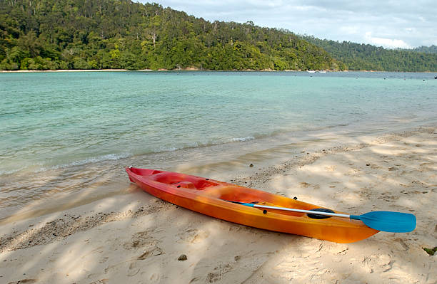 istock Kayak at Sunny Borneo Beach 92790863