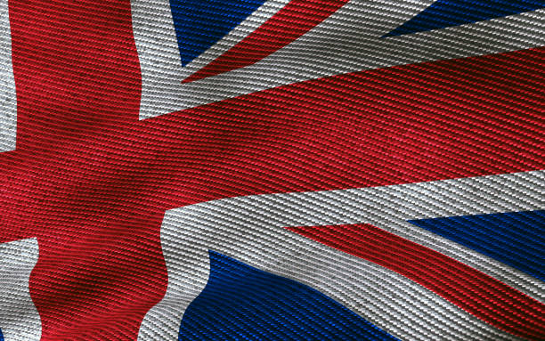 istock UK flag with fabric texture. 3D remder 927913050