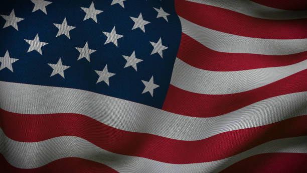 istock USA flag with fabric texture. 3D remder 927915370