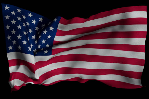 istock USA flag with fabric texture. 3D remder 927915538