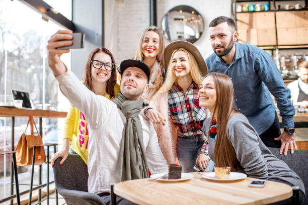 istock Friends in the cafe 927916680