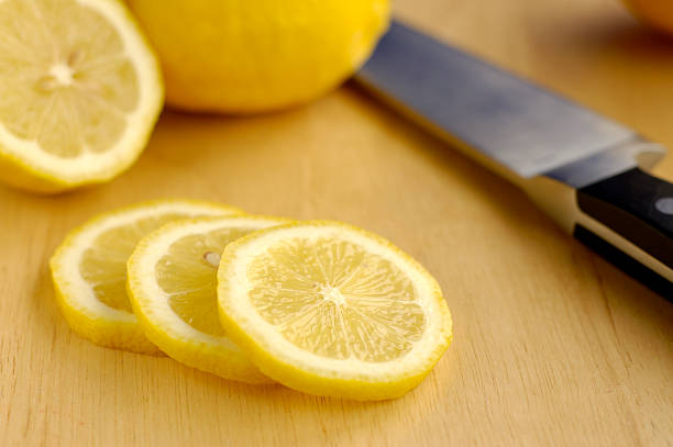 Slices of Lemon stock photo