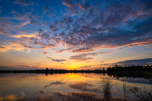 istock sunset on the lake landscape 927919976