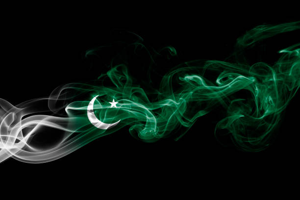 Pakistan smoke flag