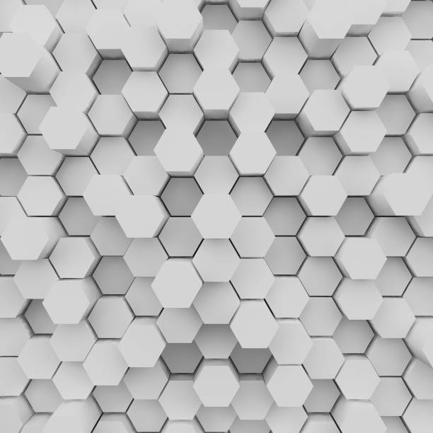 istock 3d rendering of  hexagons background, top view 927924272
