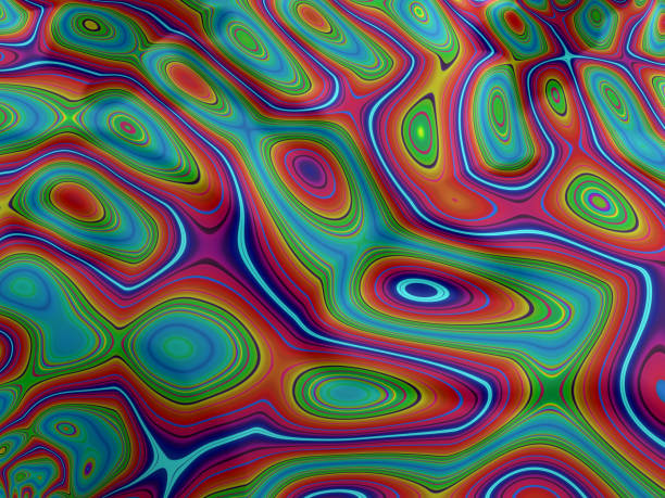 istock Oil on water fractal 927930650