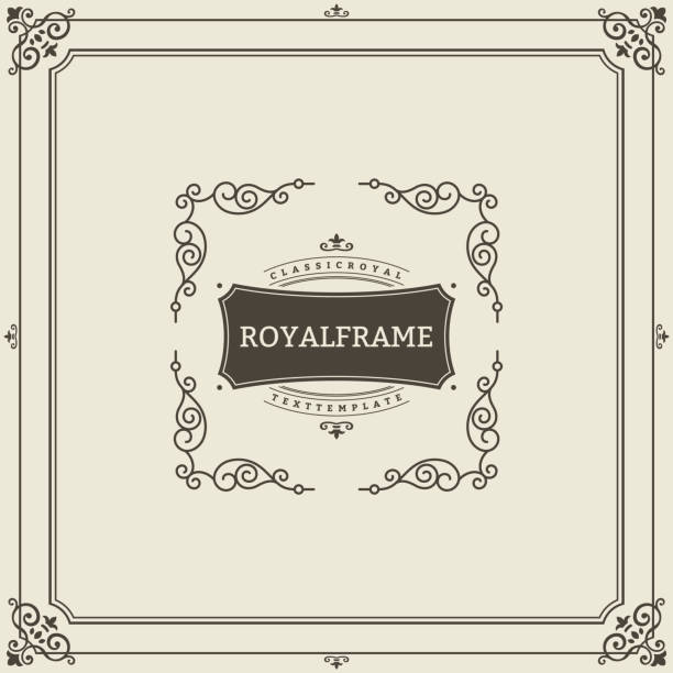 illustrations, cliparts, dessins animés et icônes de modèle invitation ornement. vector s’épanouit cadre vintage calligraphique. bon pour le luxe, marque boutique, magasin de mariage, signe de l’hôtel - arabic style frame elegance decoration