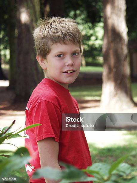 Boy Portrait Stock Photo - Download Image Now - Blue Eyes, Boys, 10-11 Years
