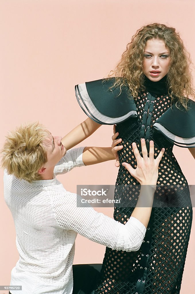 Jungen und Mädchen - Lizenzfrei Attraktive Frau Stock-Foto