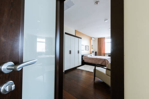 istock view of empty modern arranged bedroom 927959916