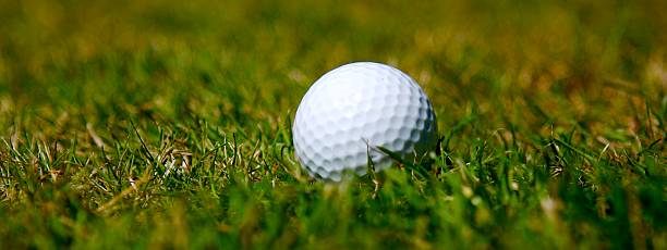 istock Golfball in the green. 92797002
