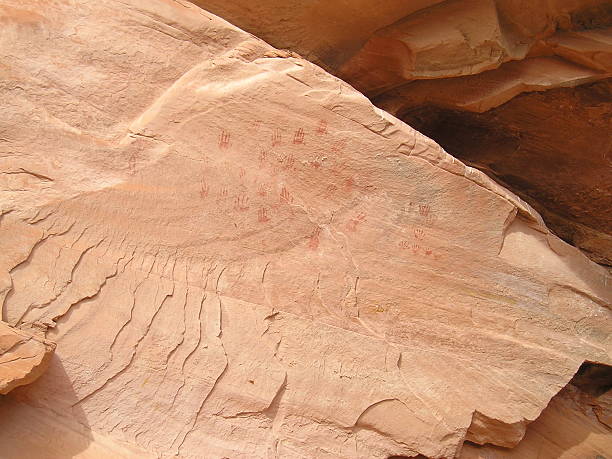 Petroglyph Hands  kayenta photos stock pictures, royalty-free photos & images