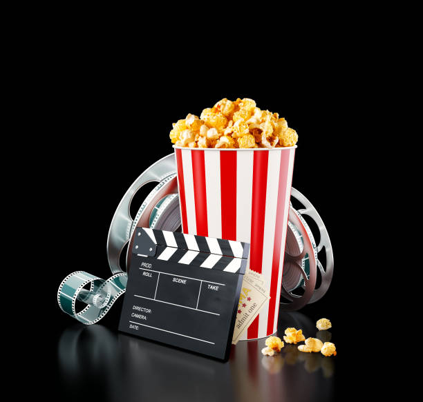 istock Unusual cinema concept 3D illustration 927976338