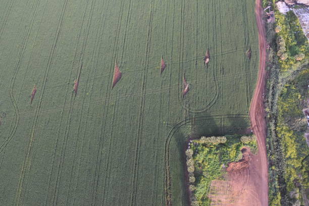 istock Aerial view of agricultural fields 927979318